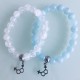 Deux Bracelets - Cristal + Aigue Marine